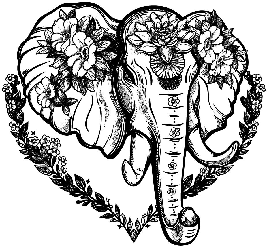 Geometric Elephant Tattoo by Devan Koshal on Dribbble