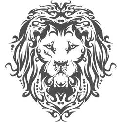 Tribal Lion Tattoo Design