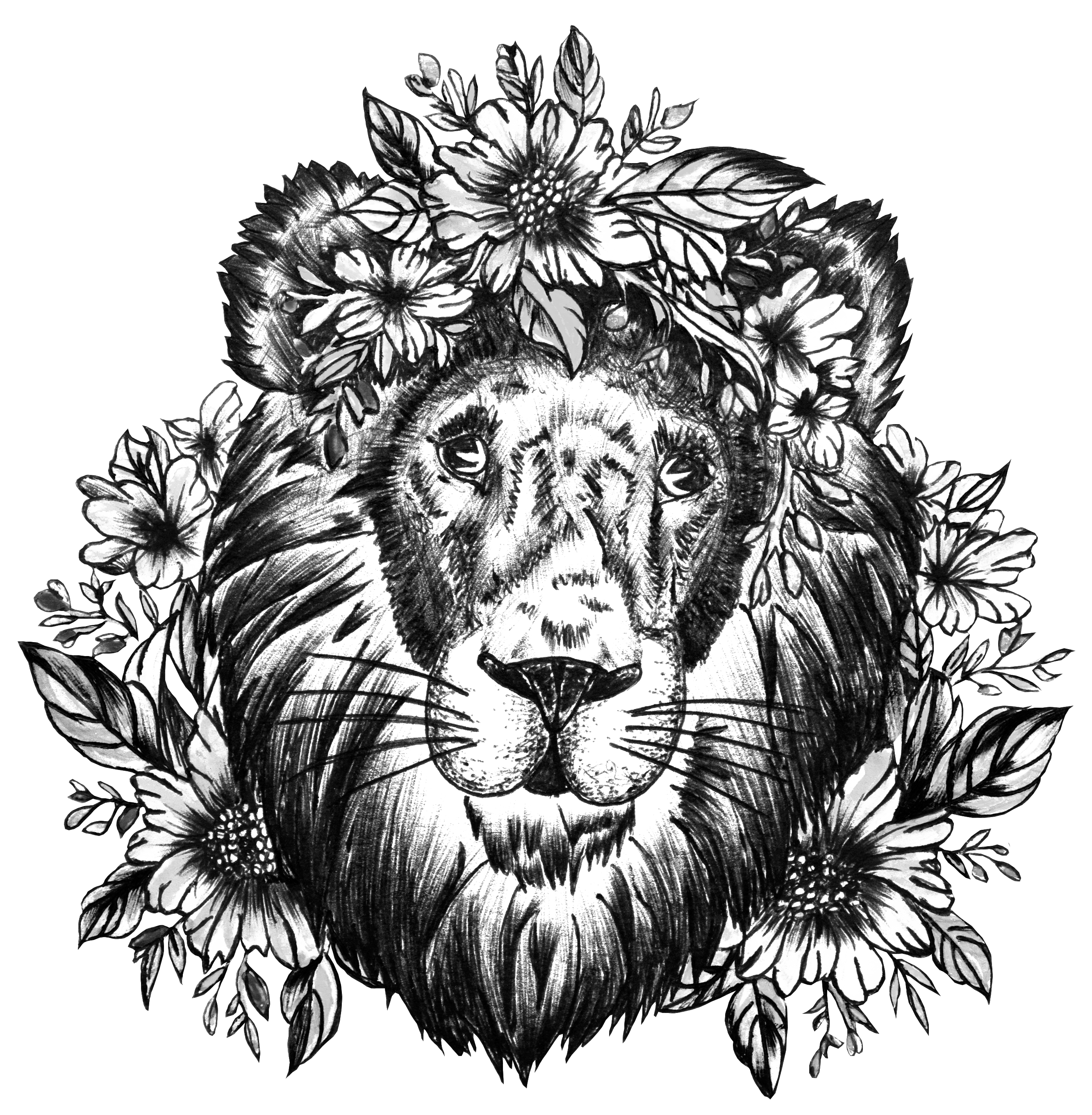 15+ Best Lion and Flowers Tattoo Designs | PetPress | Tattoos representing  strength, Lion head tattoos, Lion tattoo