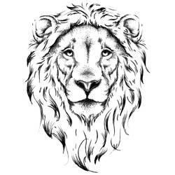 Luke, The Lion Tattoo Design