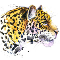 Side Looking Tiger Tattoo Design