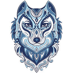 Blue Roxy, The Wolf Tattoo Design