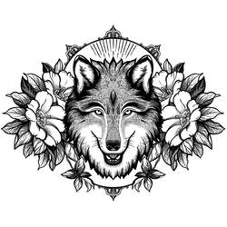 Happy Ted, The Wolf Tattoo Design