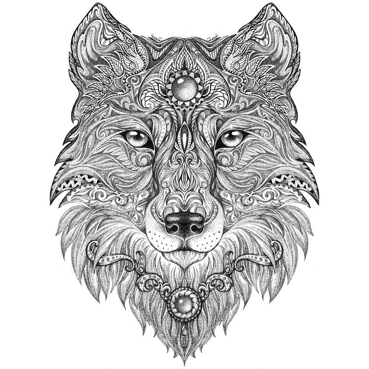Mary, The Wolf Tattoo Design 