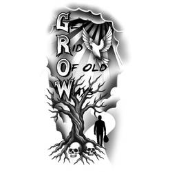 G.R.O.W. Tattoo Design