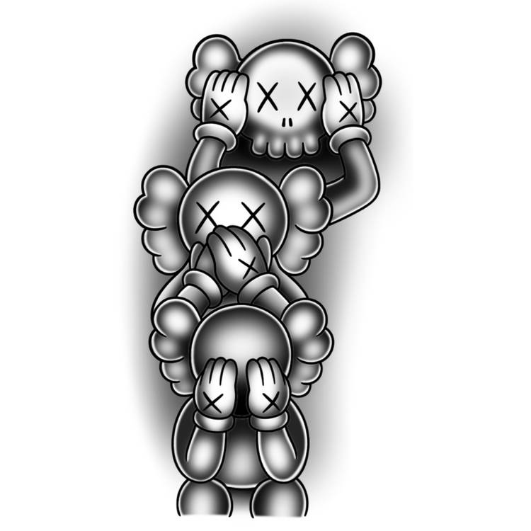Kaws See No Evil Tattoo Design 