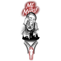 Me vs Myself Tattoo Design