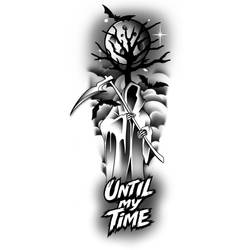 Until My Time Tattoo Design
