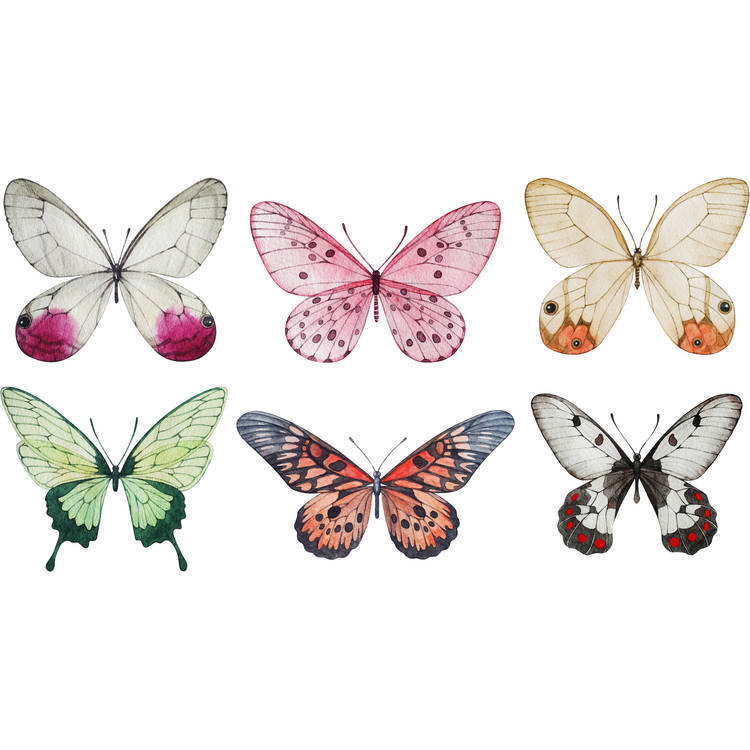 Colorful Butterflies 