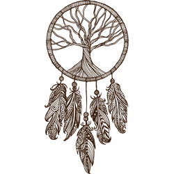 The Wishing Tree Dreamcatcher Tattoo Design