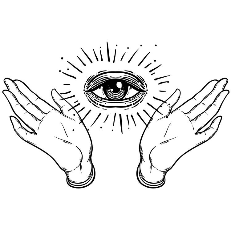 Welcoming Eye Tattoo Design 