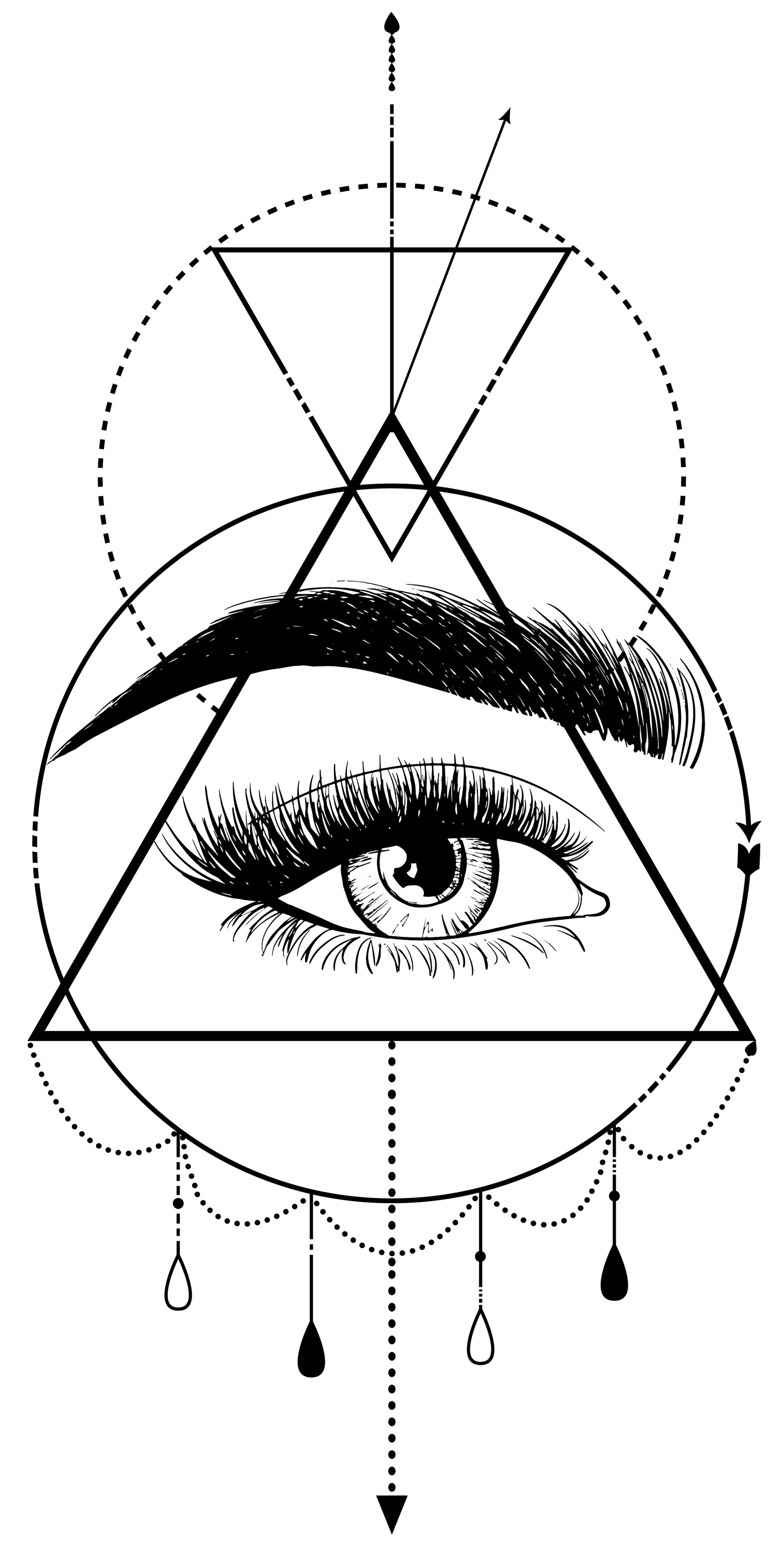 Eye Logo Design Abstract Eye Tattoo Emblem Tribal Style Elements Stock  Vector by ©Ksyshakiss 531061688