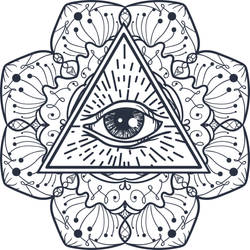 Jenny, The Floral Eye Tattoo Design