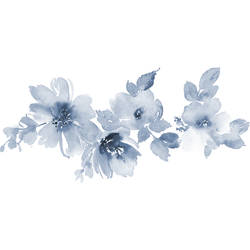 Watercolor Evening Blue Florals