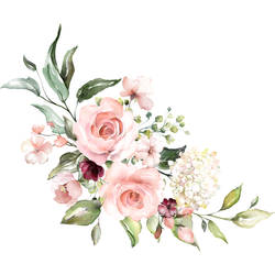 Blushing Watercolor Florals