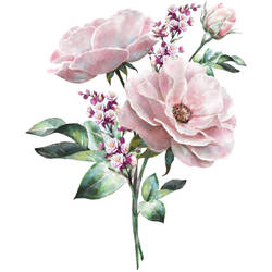 Blushing Florals Tattoo Design