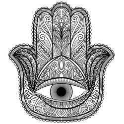 Idika Hamsa Tattoo Design