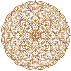 Golden Mandala Tattoo Design