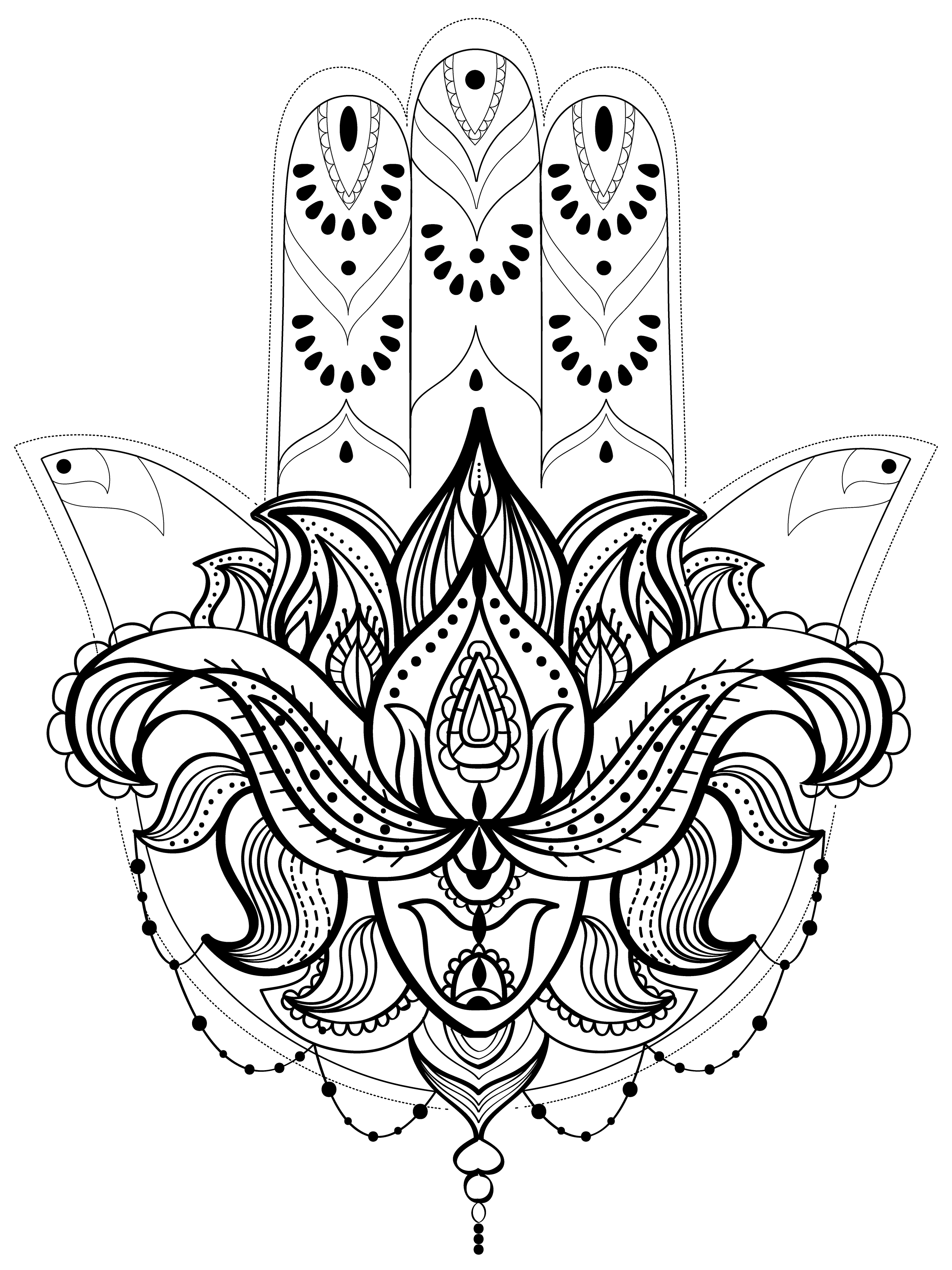 Laasya Hamsa Tattoo Design - Tattapic®