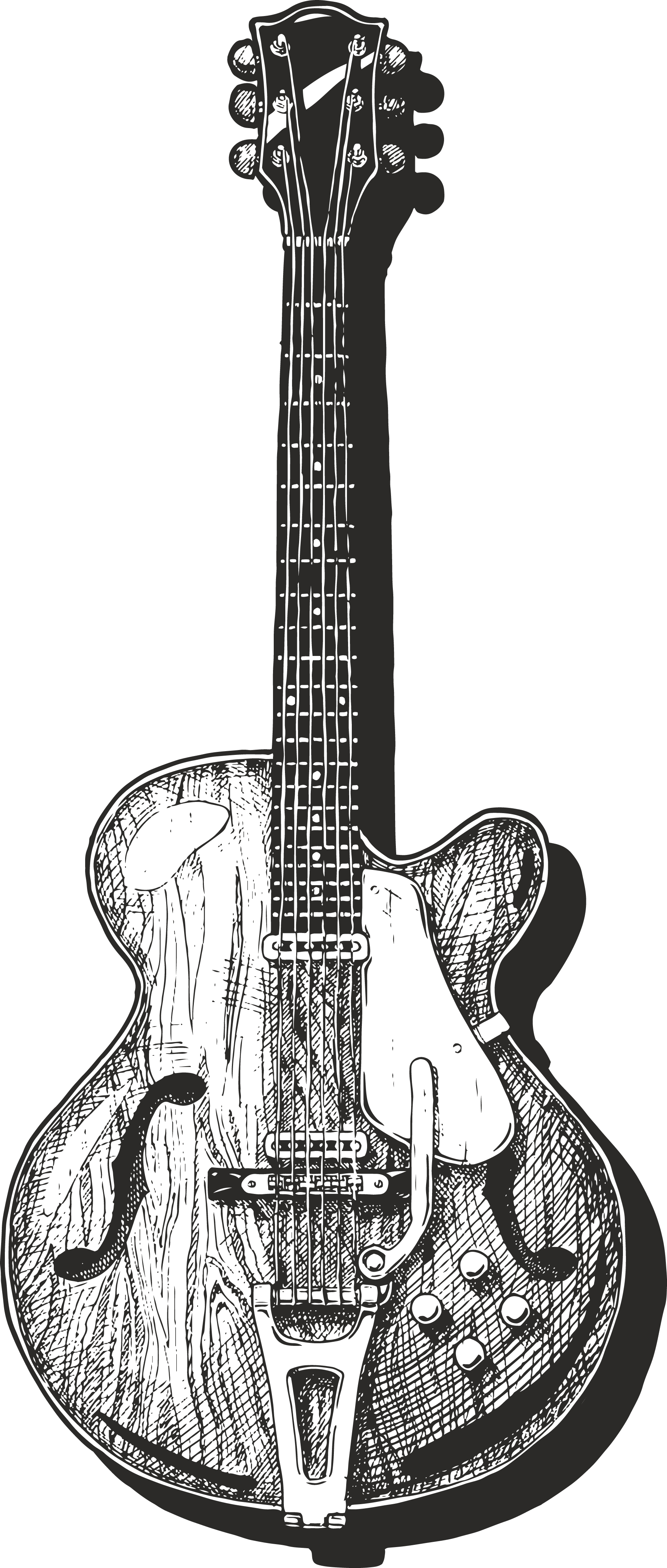 Templat Design Vector Art PNG, Guitar Icon Logo Vector Illustration Design  Template, Bass, Silhouette, Mayo PNG Image For Free Download