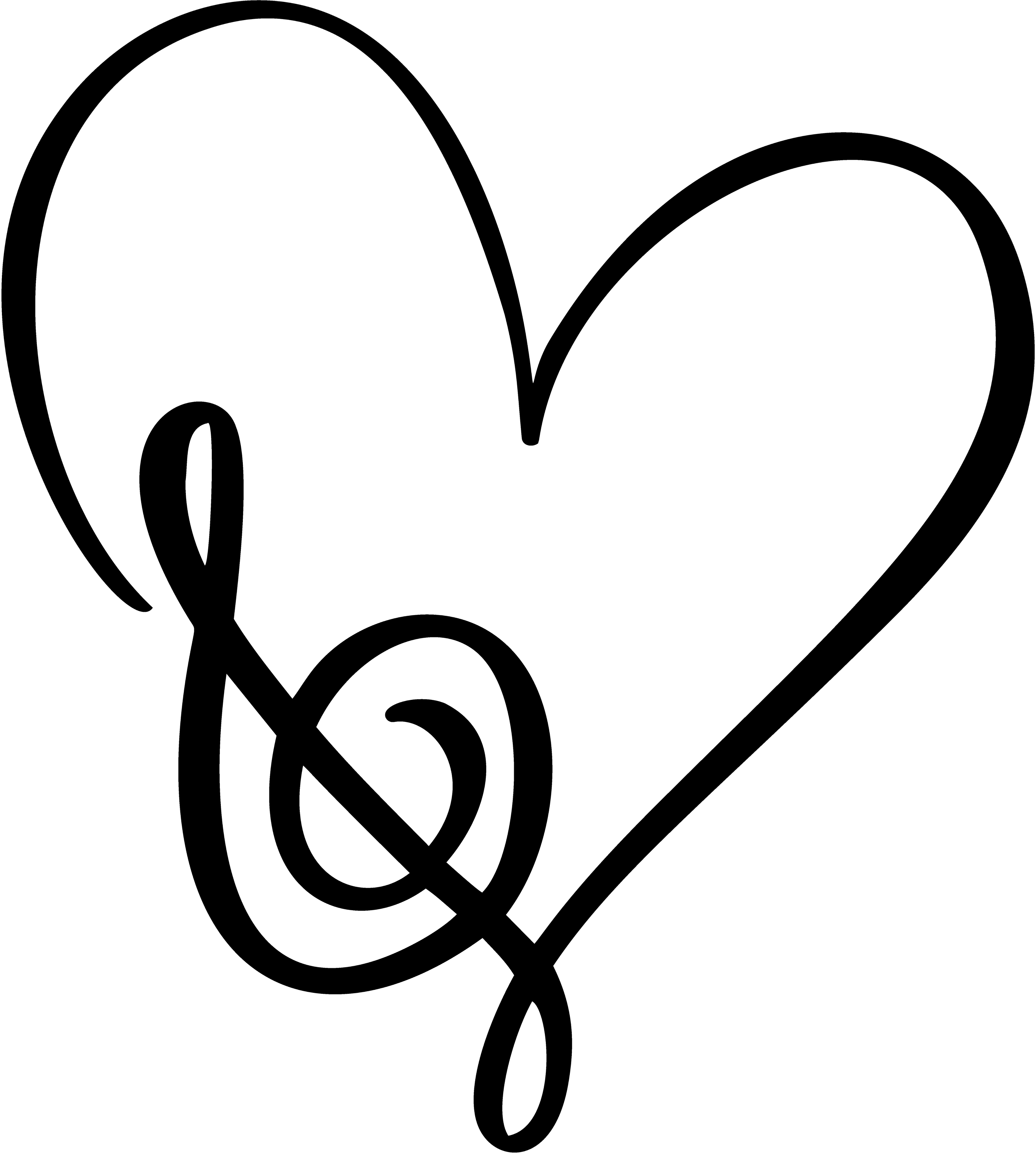 Amazon.com : Music Note Heart Temporary Tattoo Sticker (Set of 2) - OhMyTat  : Beauty & Personal Care