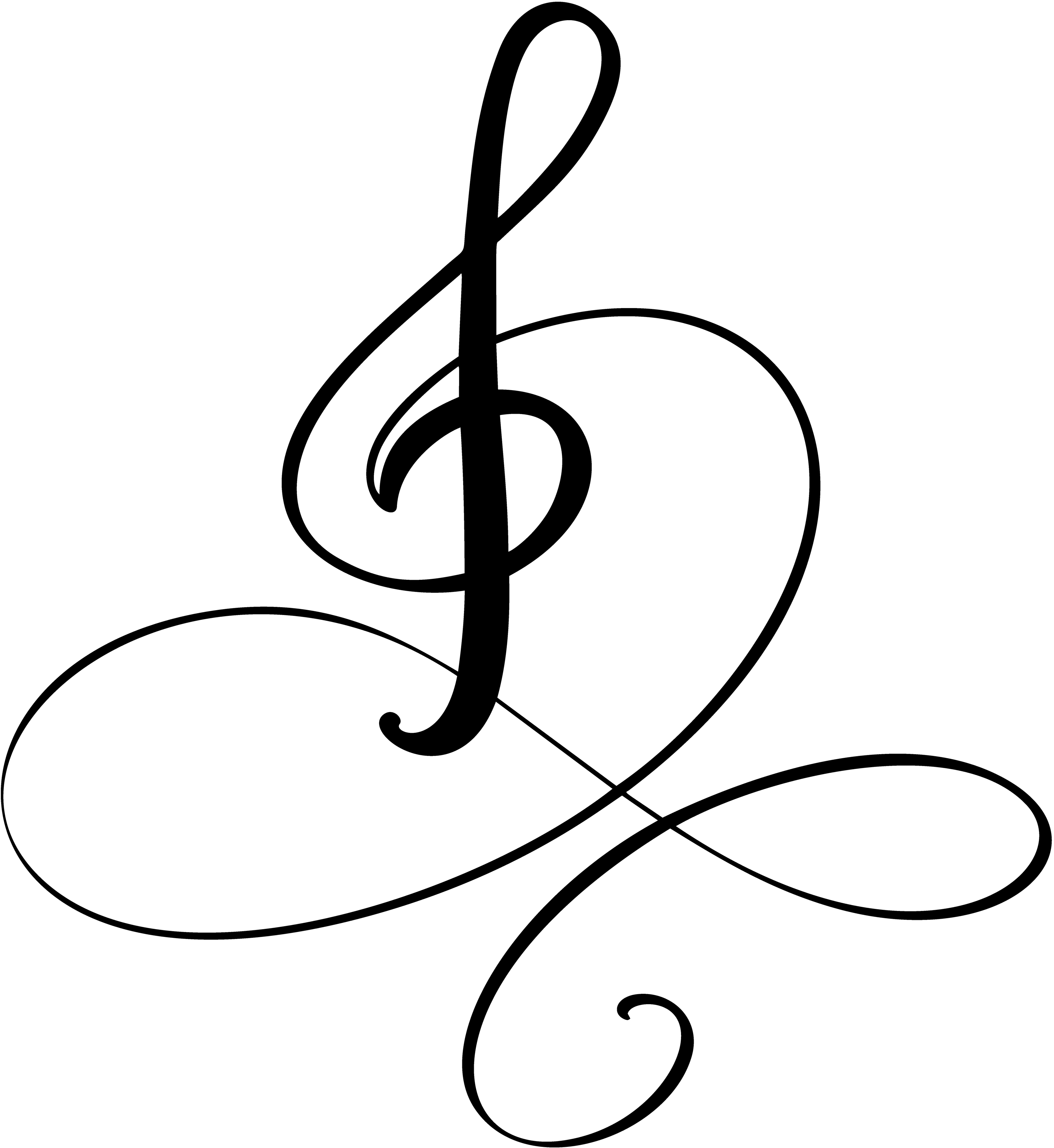 Treble and Bass clef tattoo | Music tattoo designs, Piano tattoo, Treble  clef tattoo