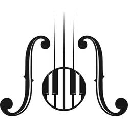 Piano and the Guitar Tattoo Design