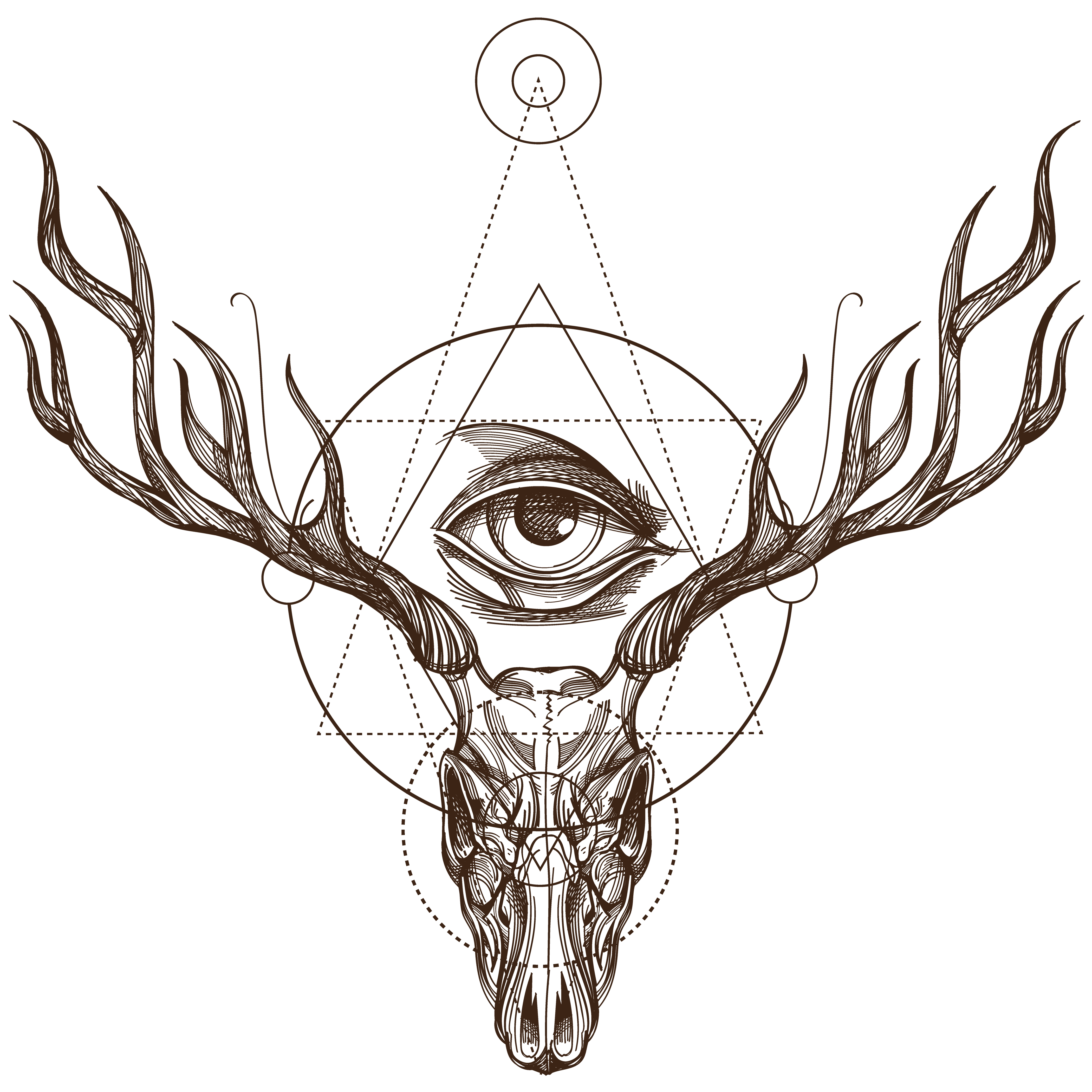 30+ Deer Skull Tattoo Designs, Ideas, and Meanings | PetPress | Bow hunting  tattoos, Deer skull tattoos, Antler tattoos