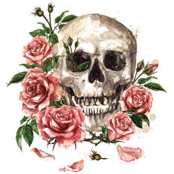 Yolanda Skull Tattoo Design