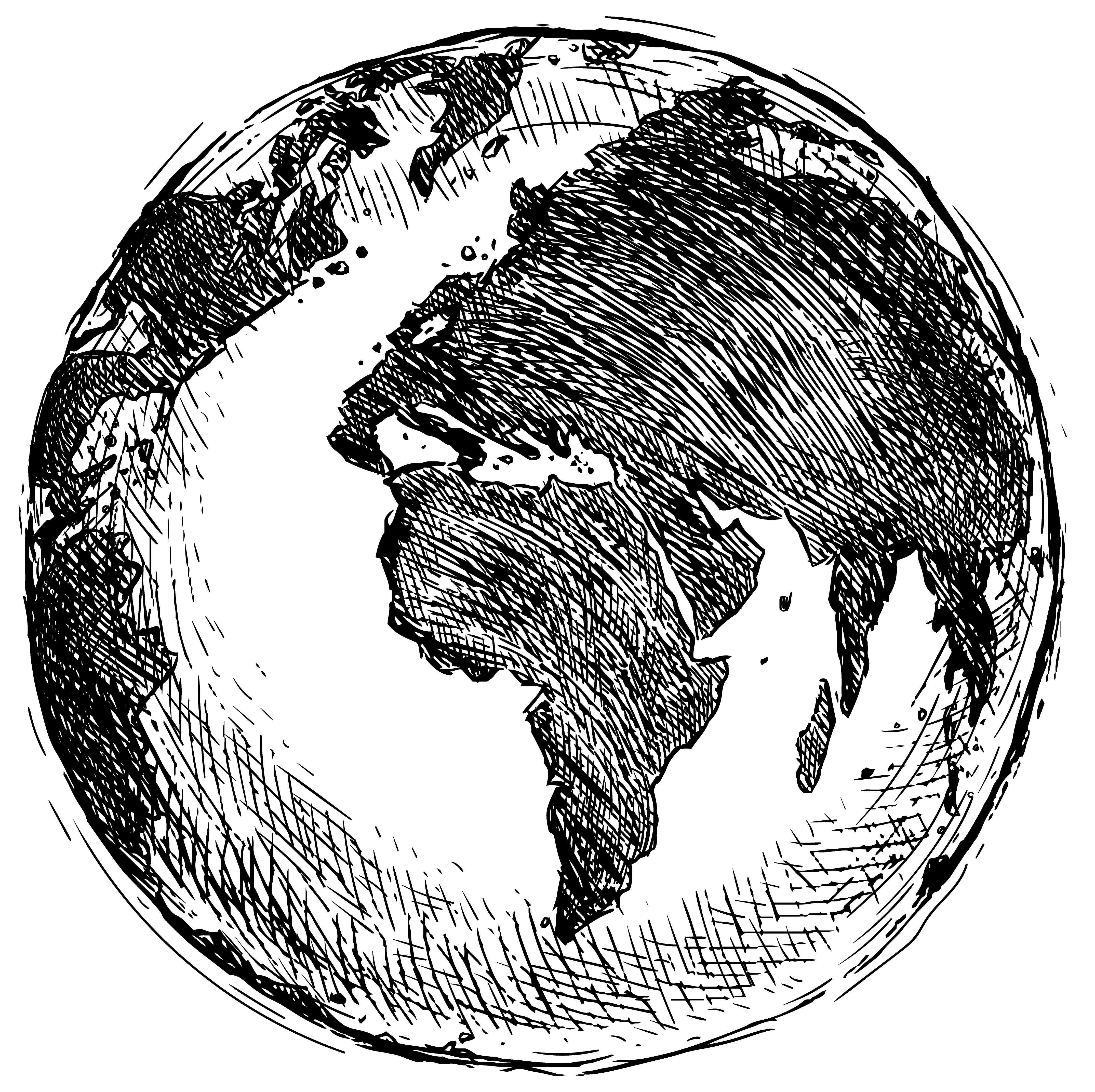 globe drawing png