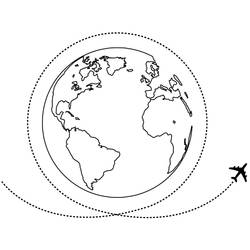Let's Travel Around the World Tattoo Design