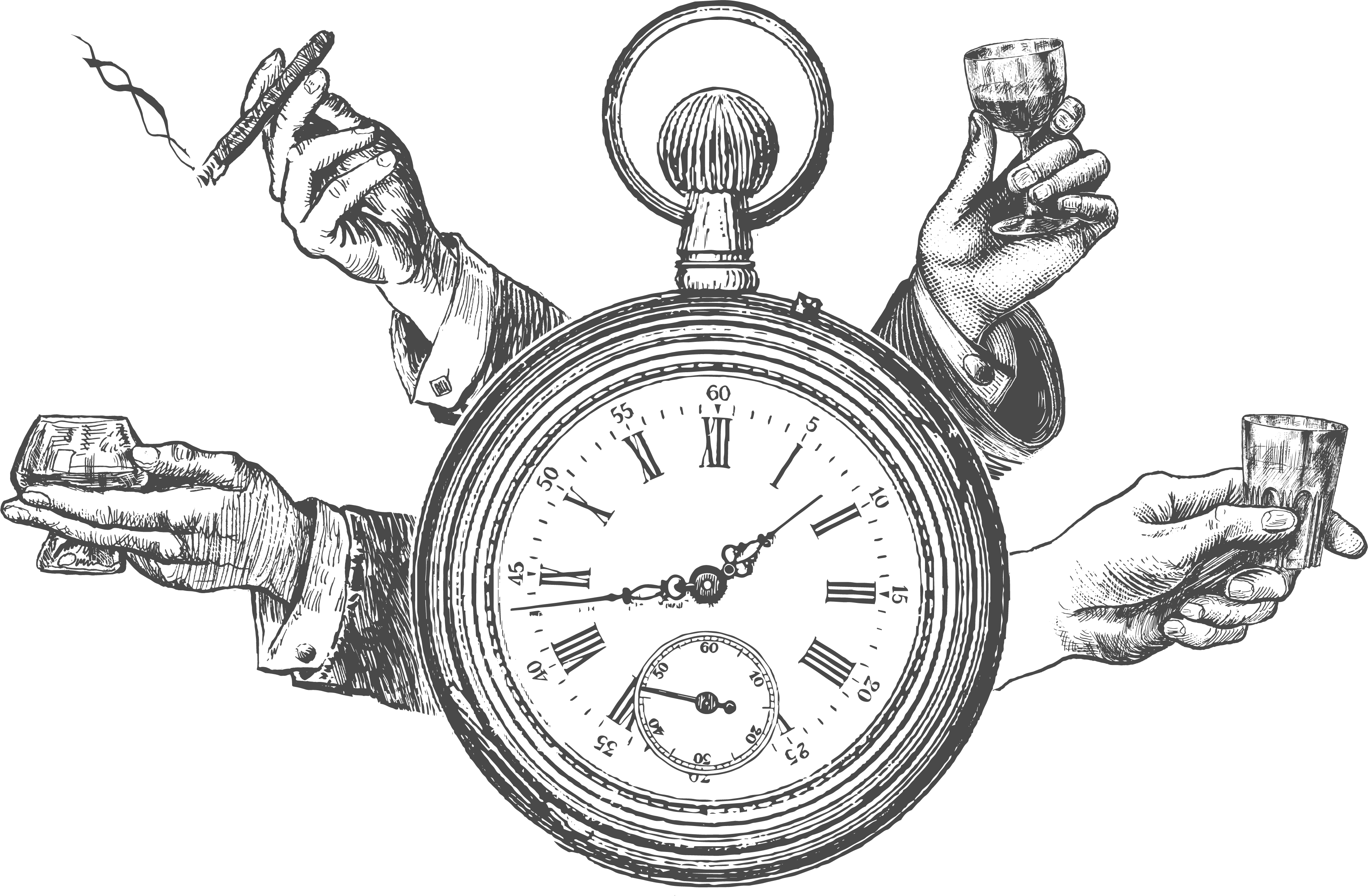 pocket watch illustration old vintage tattoo design | Flickr