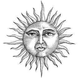 Raffi, The Sun Tattoo Design