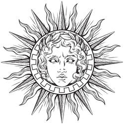 Cleopatra, The Sun Tattoo Design