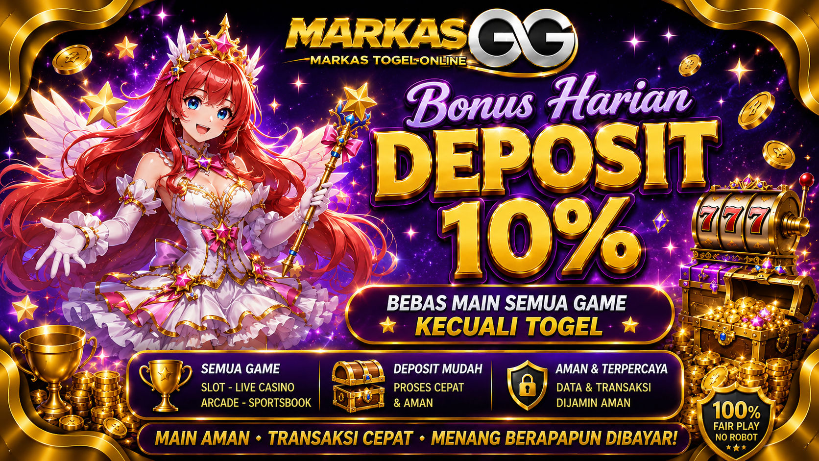 Bonus Harian Deposit 10%