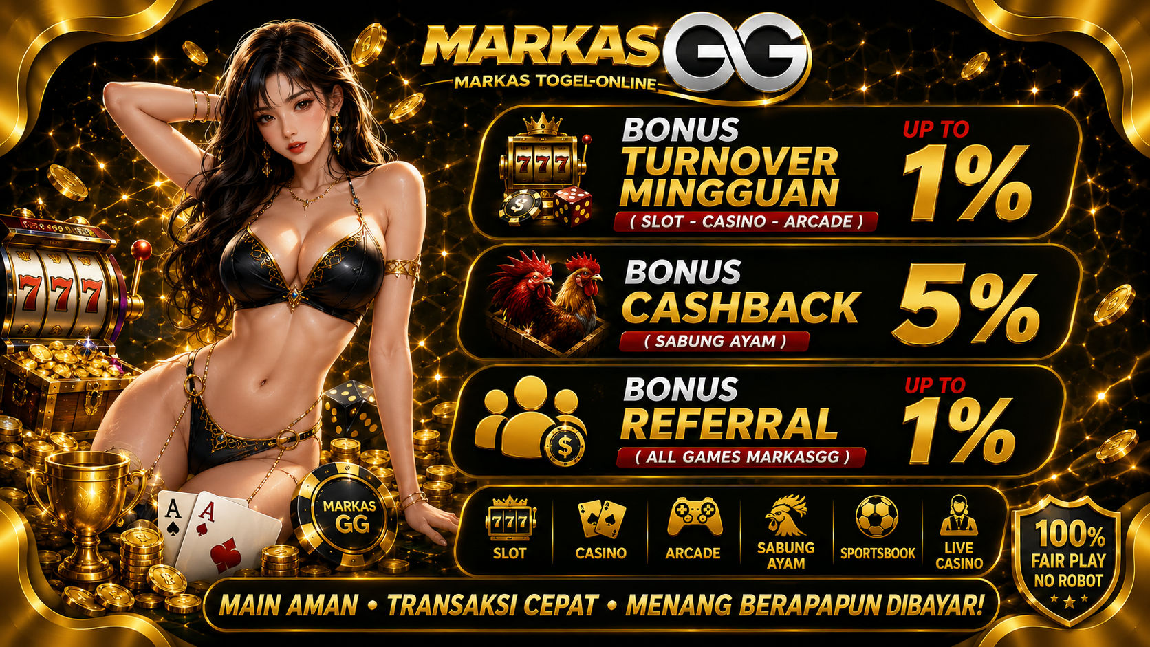 BONUS TURNOVER MINGGUAN UP TO 1%