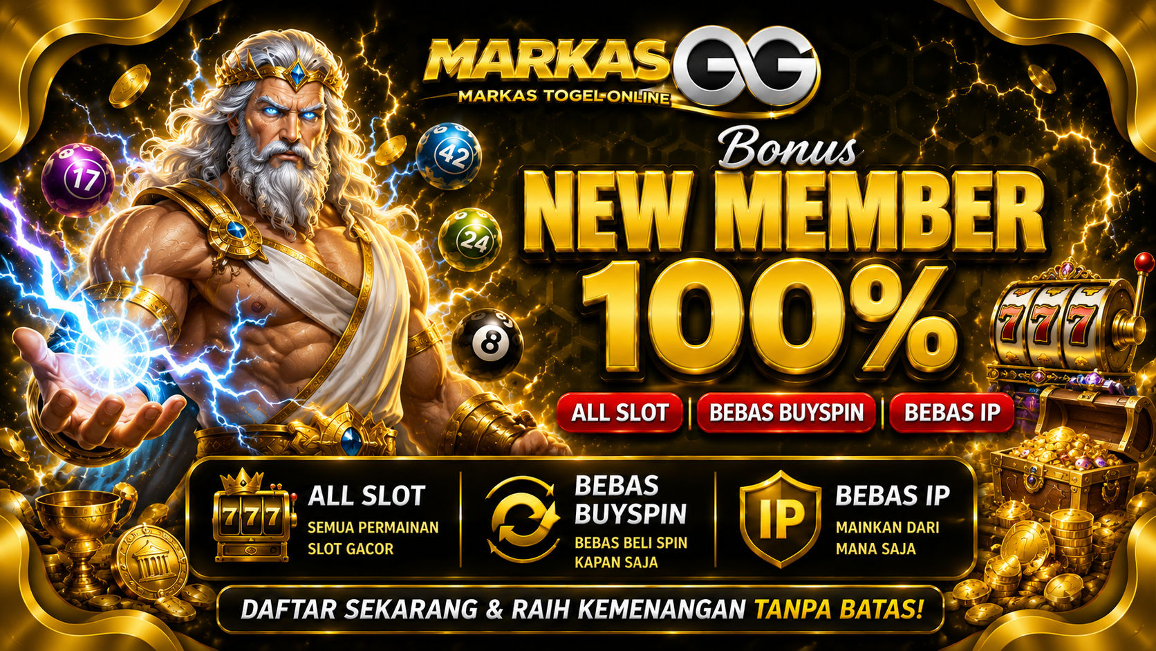 Bonus New Member 100%