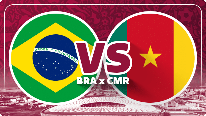 Brasil x Camarões | Copa do Mundo