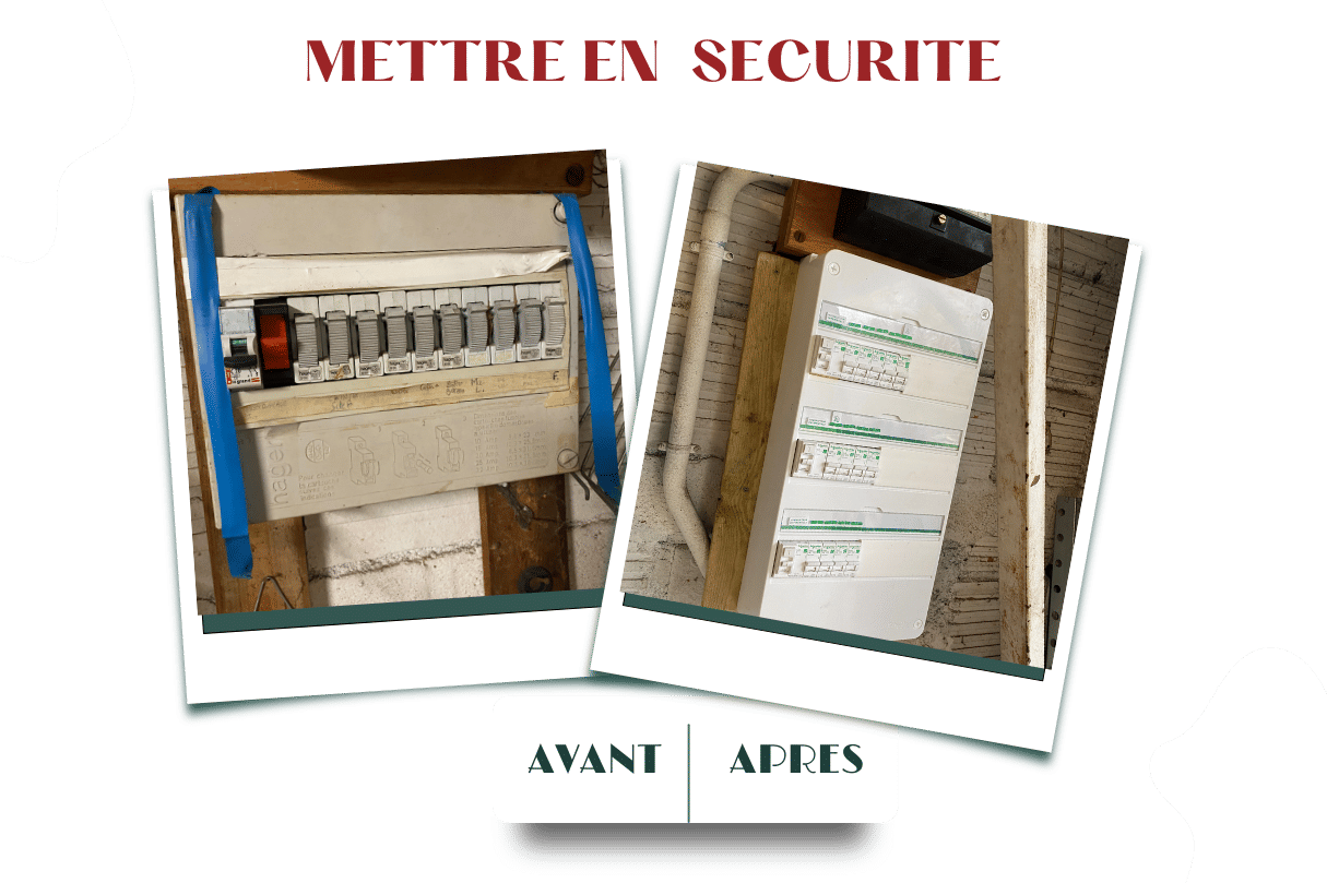 Mise en sécurité tableau électrique