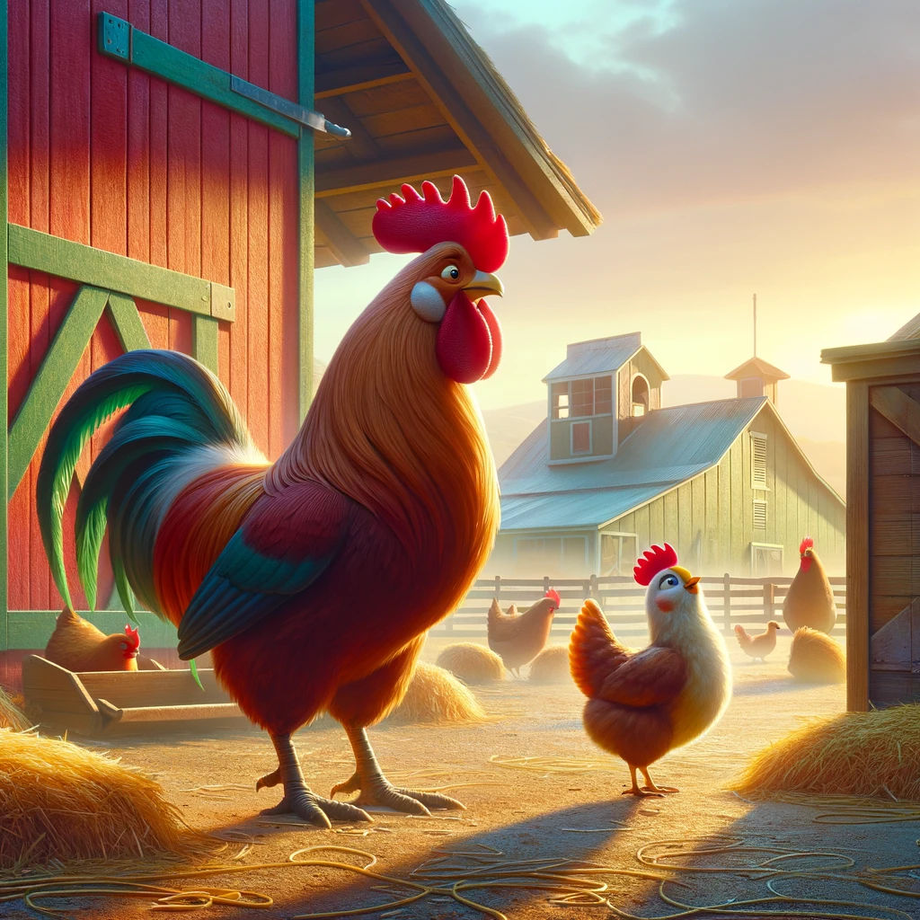 Book Rooster Rudy Rudy, the brown-red rooster, wakes up early, excited to explore the ...