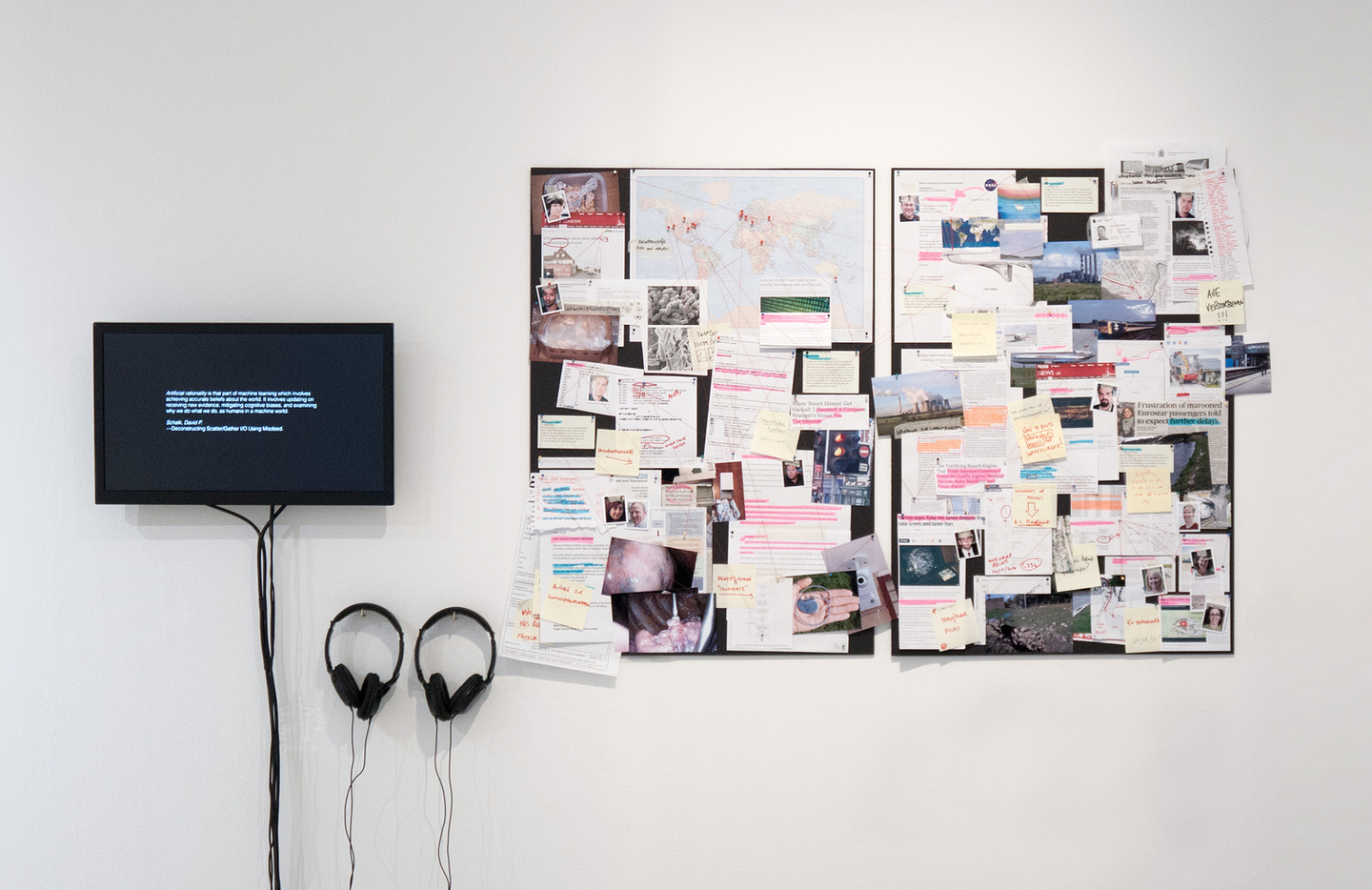 Photograph of museum installation