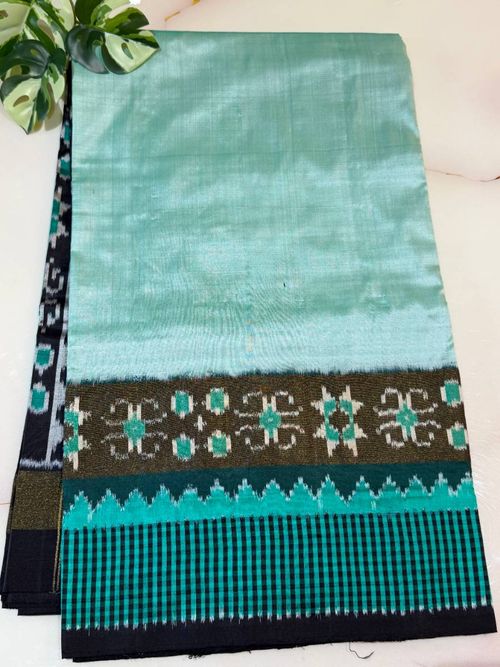 Aqua Black Ikat