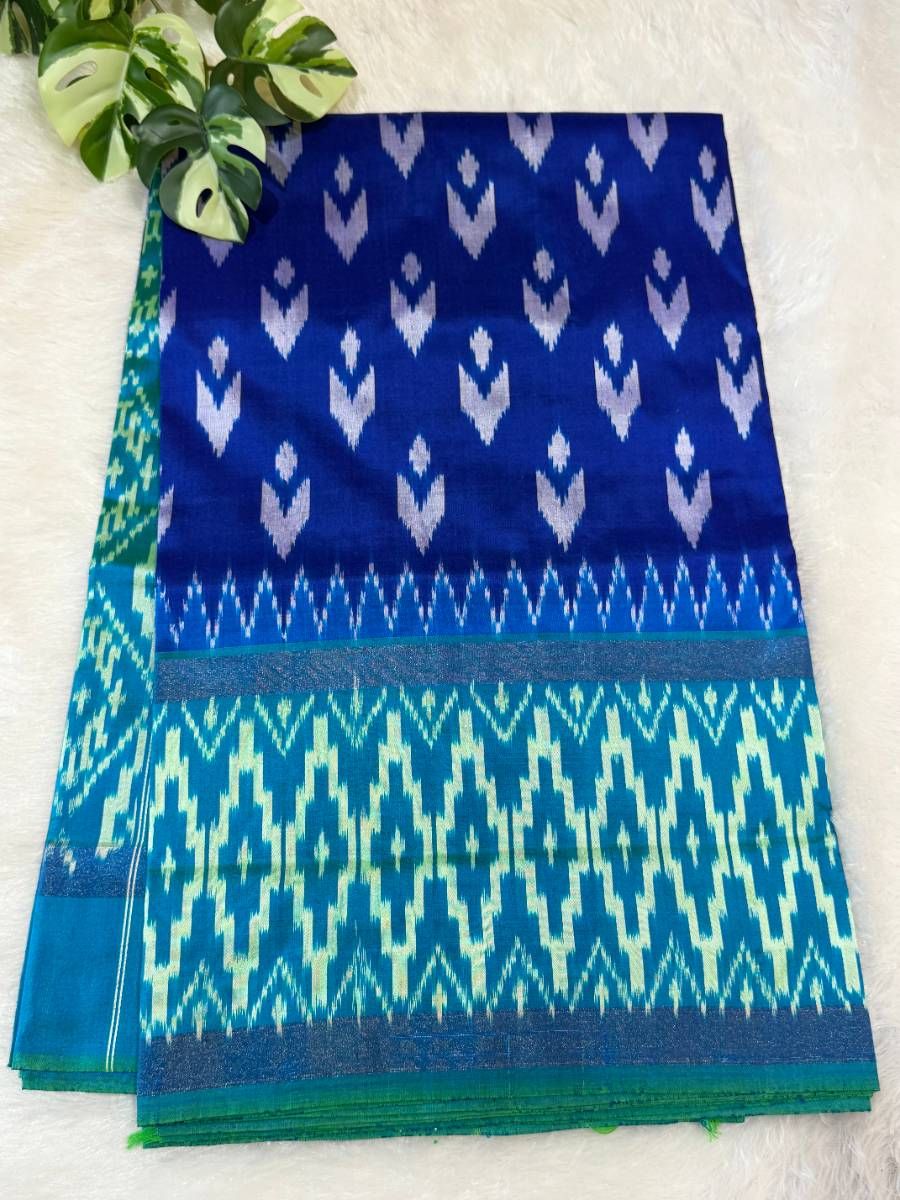 Royal Blue Teal Patola