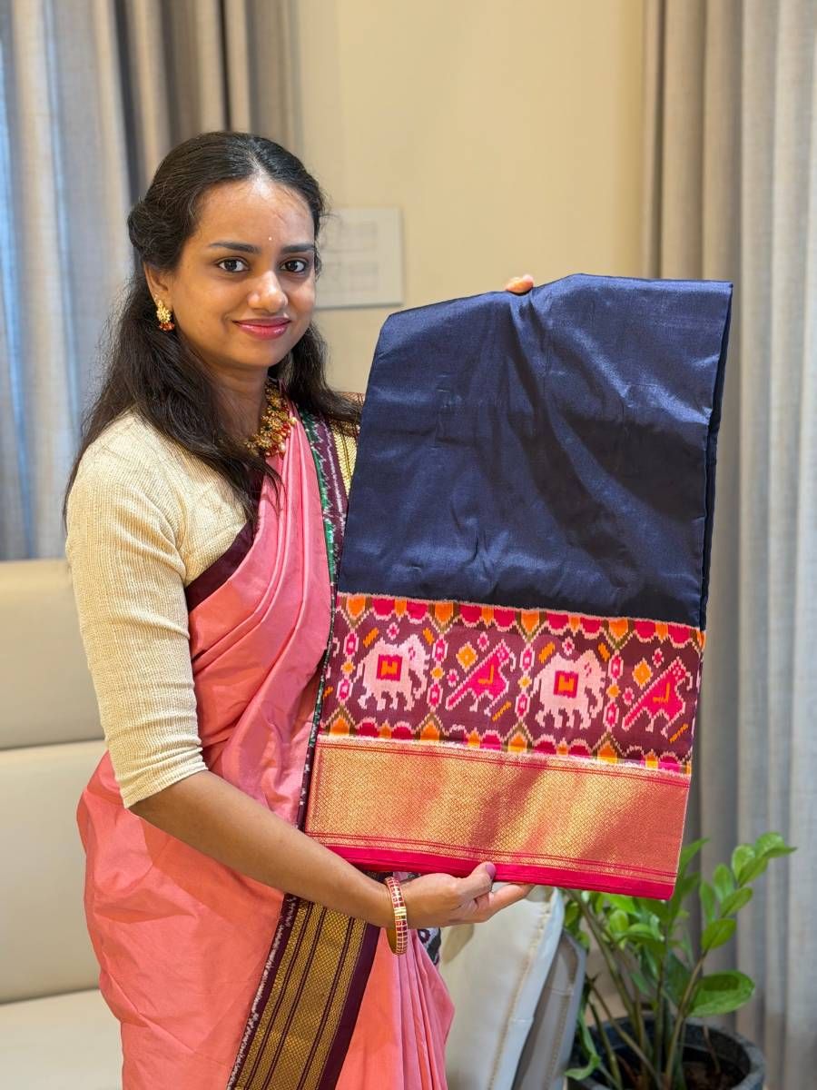 Midnight Gaja Silk