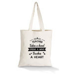 Touches a heart tote