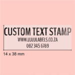 Custom Text Stamp – Imprint Area