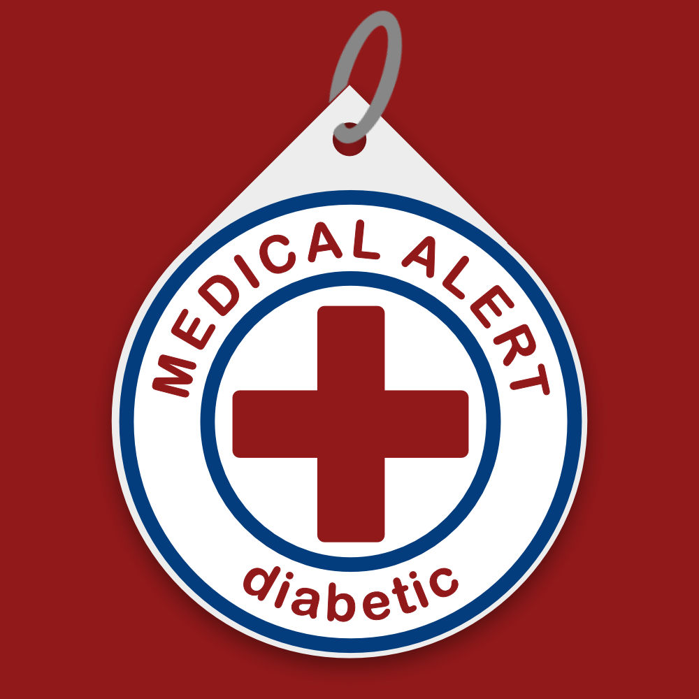 Medical alert tag front