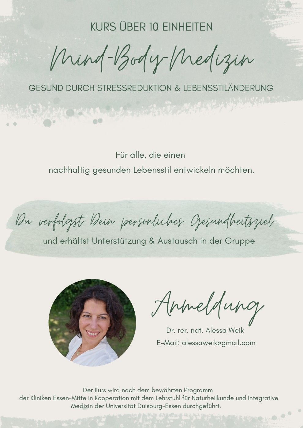 Event image for 🌿 Mind-Body-Medizin Kurs – Gesund durch Stressreduktion, Achtsamkeit & Selbstfürsorge 🧘‍♀️