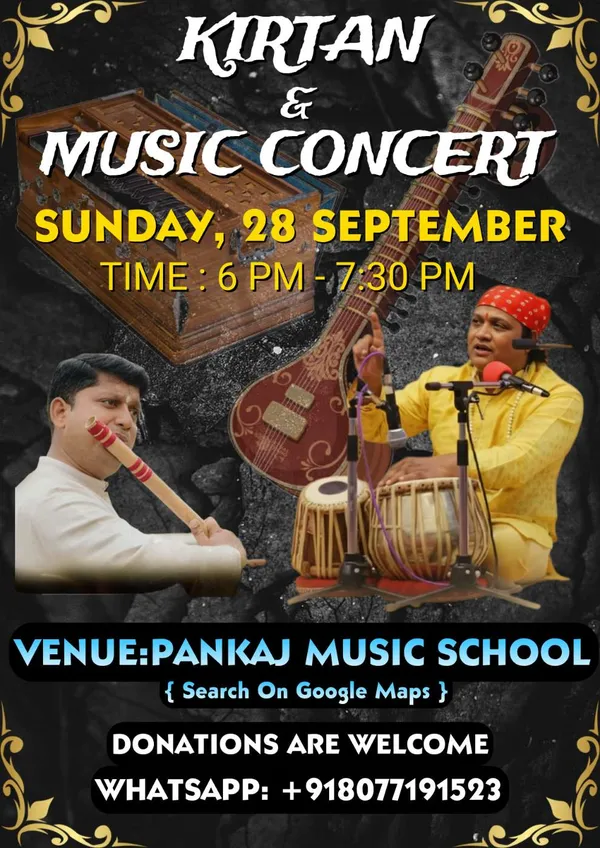 Event image for Kirtan and music concert 