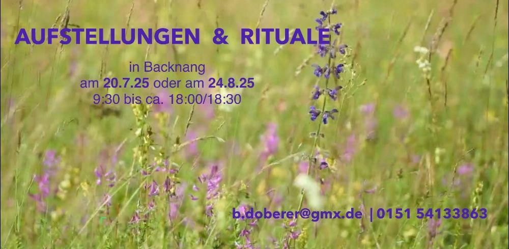 Event image for Aufstellungen & Rituale in Backnang am 24. August 25